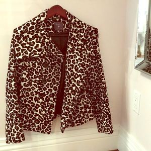 🎈SALE🎈Forever 21 short Leopard peacoat